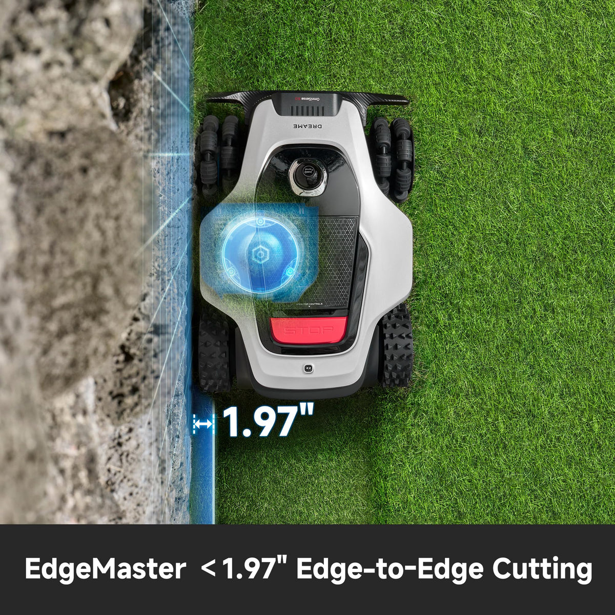 [All-Terrain Wire-Free]  A3 AWD 2000 Robot Lawn Mower, 360° 3D LiDAR &amp; AI Dual Vision Smart Robotic Mowers for 0.5 Acre, 80% Slopes &amp; 45min Fast Charge, 1.97" EdTrimming, 4G GPS Anti-Theft