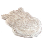iHappyDog Luxury Memory Foam Dog Bed for Medium, Larand XL Pets - Orthopedic, Extra Soft, Waterproof with Washable  Fur Cover (Multiple Sizes, Bone White)