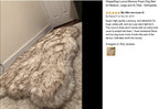 iHappyDog Luxury Memory Foam Dog Bed for Medium, Larand XL Pets - Orthopedic, Extra Soft, Waterproof with Washable  Fur Cover (Multiple Sizes, Bone White)