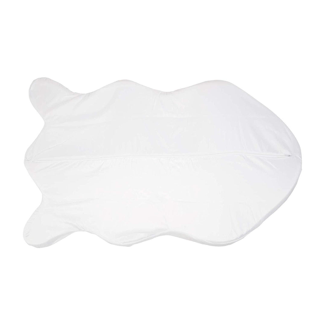 iHappyDog Luxury Memory Foam Dog Bed for Medium, Larand XL Pets - Orthopedic, Extra Soft, Waterproof with Washable  Fur Cover (Multiple Sizes, Bone White)