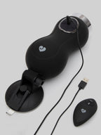 Lovehoney Love Motion Remote Control Warming Thrusting Sex Machine Set, Black