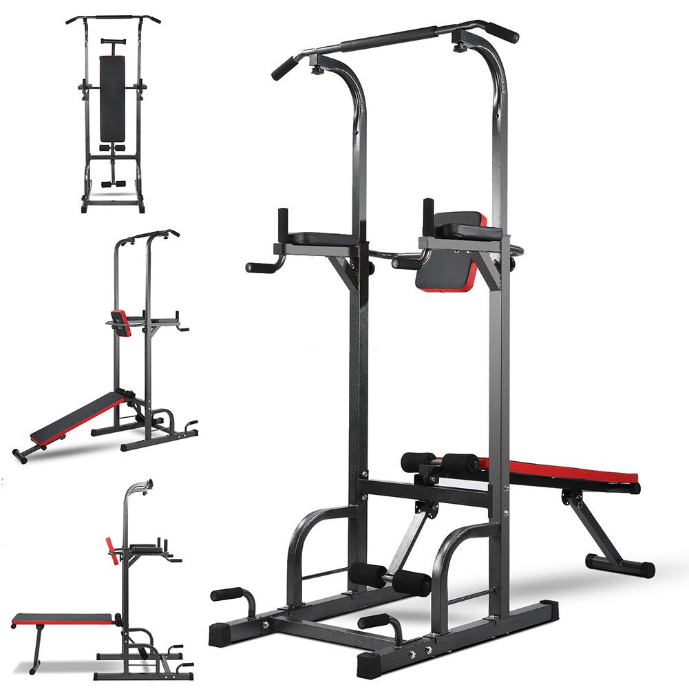 Wchiuoe Fitness Trainer,Multifunction Pull閳ユ唹p Frame Bracket with Foldable Supine Position Plate Fitness Equipment,Fitness Exerciser