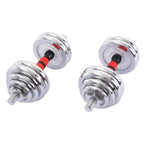 Transer 1Pair Adjustable Dumbbells 66LB Dumbbell Set With Connector Options Convertible To Barbell Multi-Function Equipment for Home Gym Indoor Use