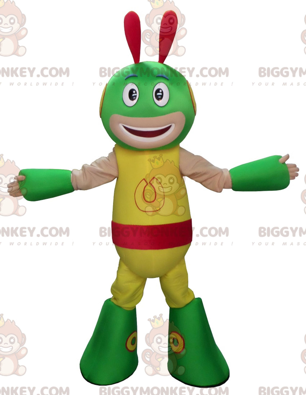 Colorful Creature Alien Extra Terrestrial BIGGYMONKEYMascot Costume