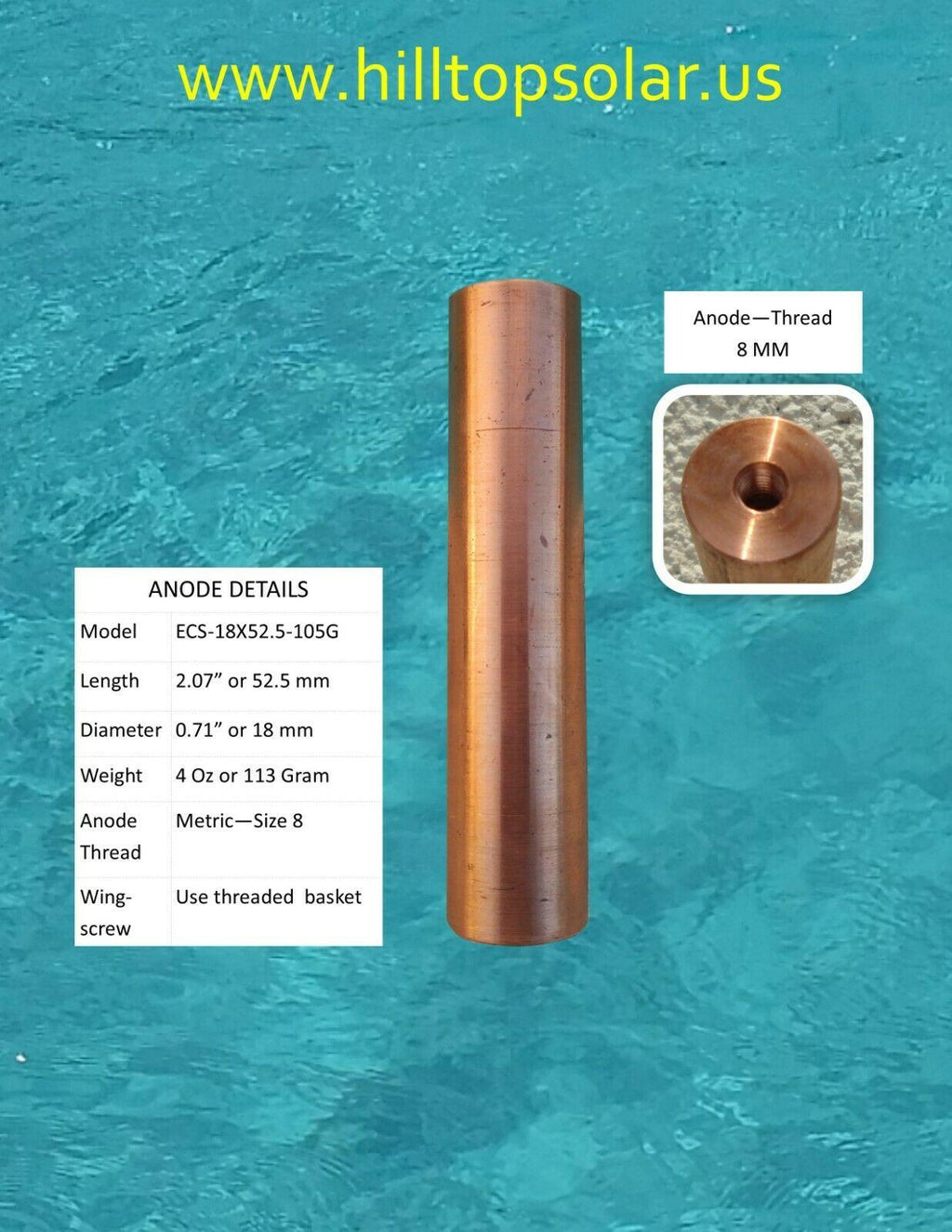 solar powered pool ionizer | led on/off | kills algae | covers up to 35,000 gal