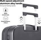 Carry on Luggage, Mixi Suitcase Spinner Wheels Luggage Hardshell Lightweight Rolling Suitcases PC with Cover &amp; TSA Lock for Business Travel