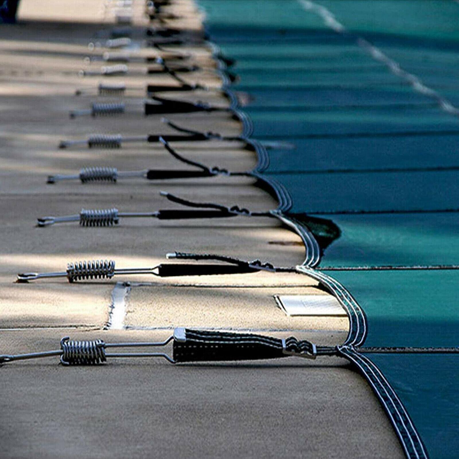 green mesh safety pool cover 18x36ft rectangular in ground swimming pond