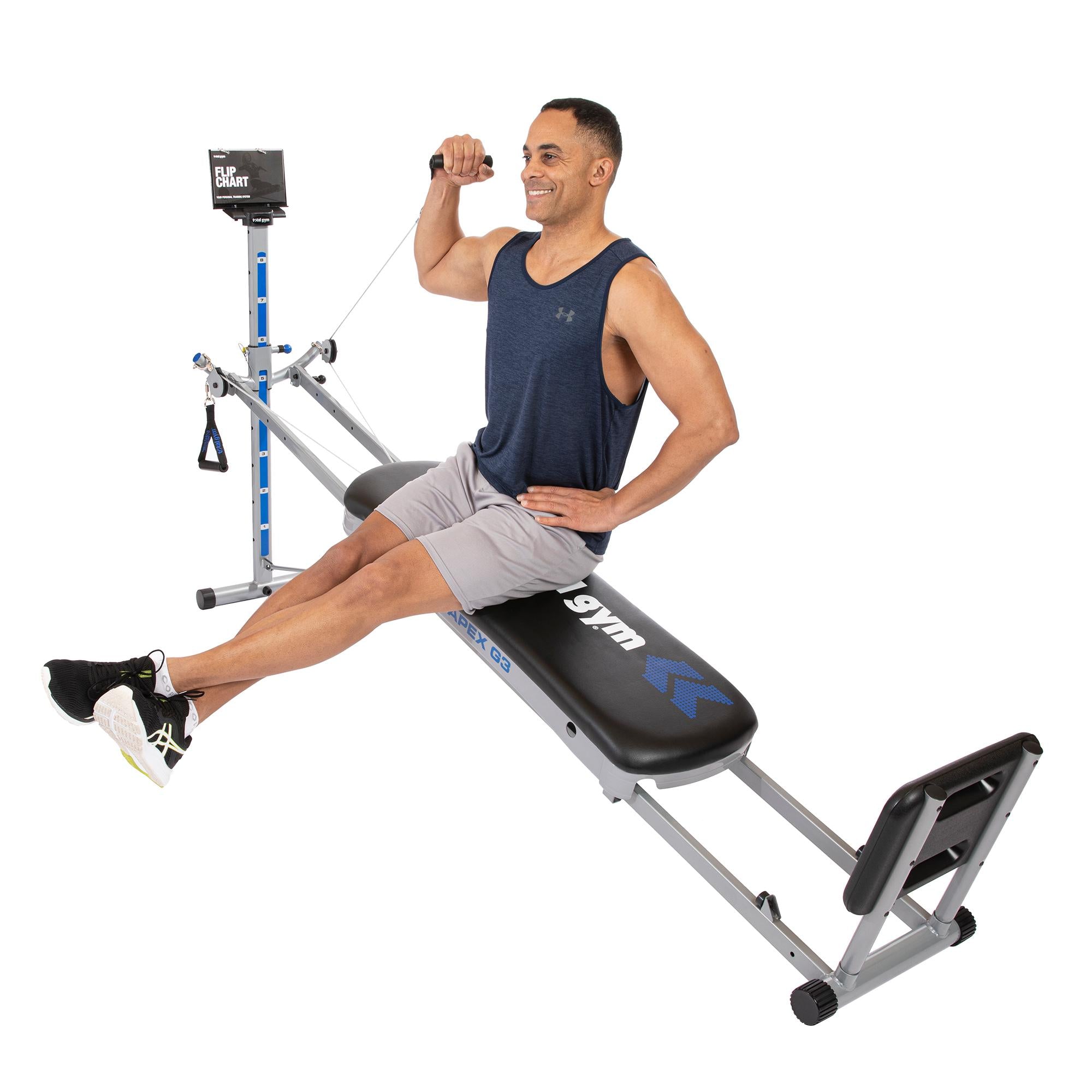 Total Gym APEX G3 Home Fitness Incline Weight Training with 8 Resistance Levels