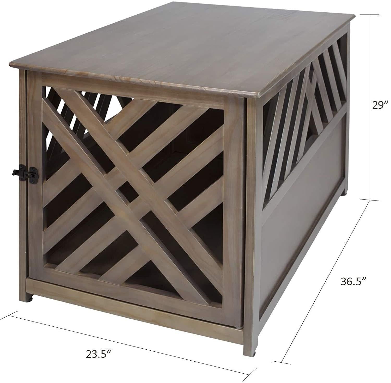 Hot Sale! Dog Pet Crate Wooden End Table Medium Puppy Bed CaKennel