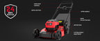 80V 21-Inch Brushless Cordless Push Lawn Mower Steel Deck with 6.0Ah Battery and Charger