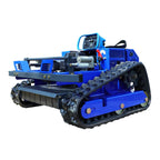 Remote Control Lawn Mower,Oil-Electric Hybrid Crawler Track Mower,3-15CM Cutting Height Professional Landscape and Estate Mower for Slope(45°) LarTurf Grass Cutting