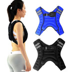 Sport Weighted Vest Reflective Comfortable Body Fitness Workout Equipment for Men Women Kids 5KG