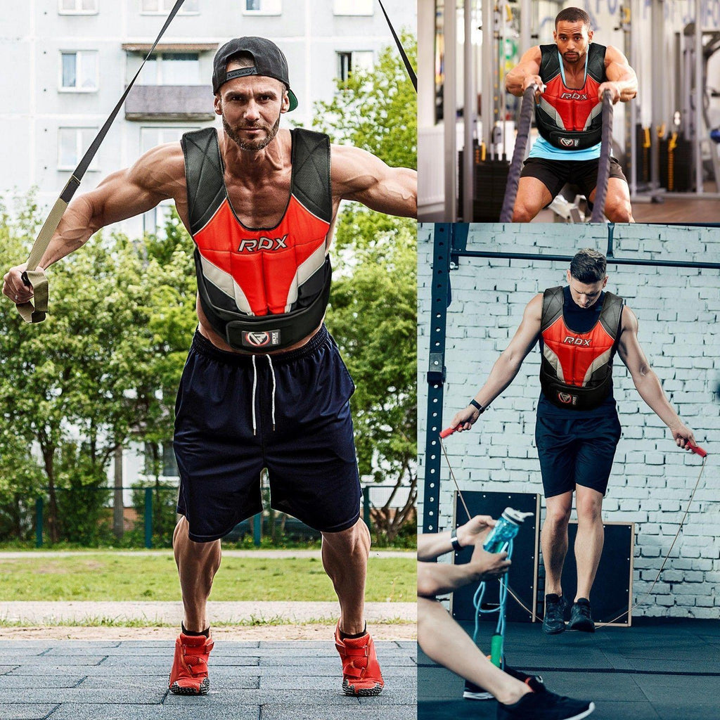 RDX 40LBS Weighted Weight Vest With 20 Removable 2lbs Weights Strength Training