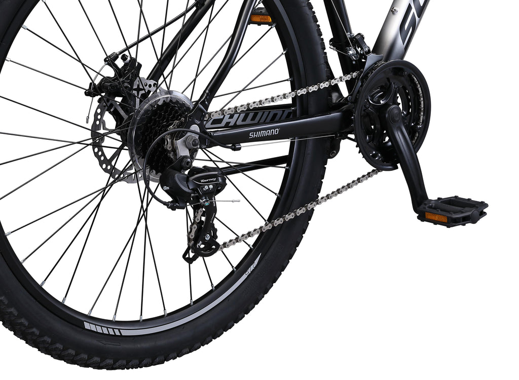 Schwinn AL Comp mountain bike, 21 speeds, 27.5-inch wheels, grey