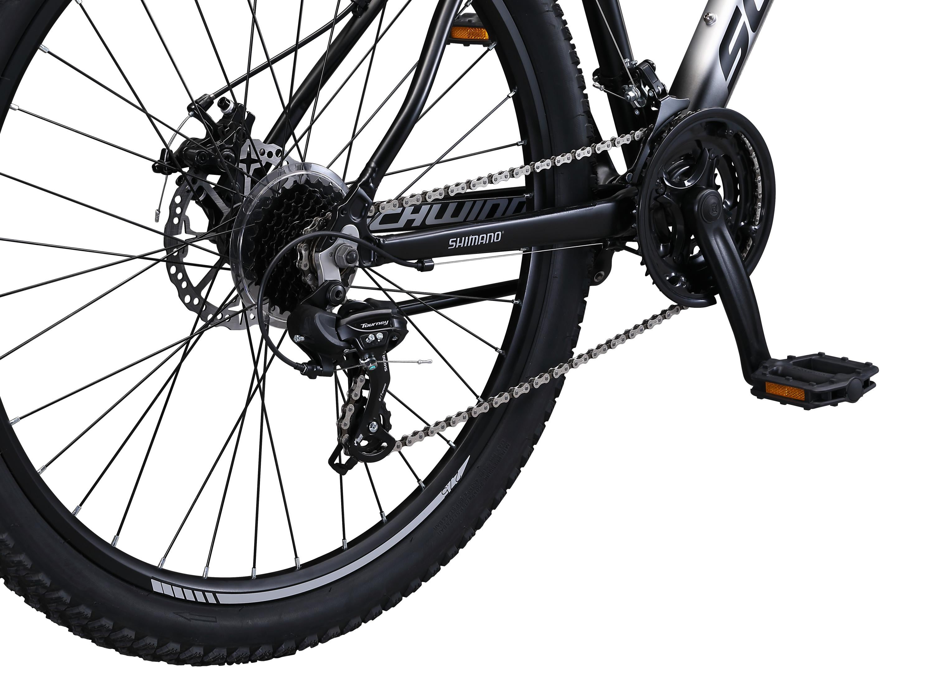 Schwinn AL Comp mountain bike, 21 speeds, 27.5-inch wheels, grey