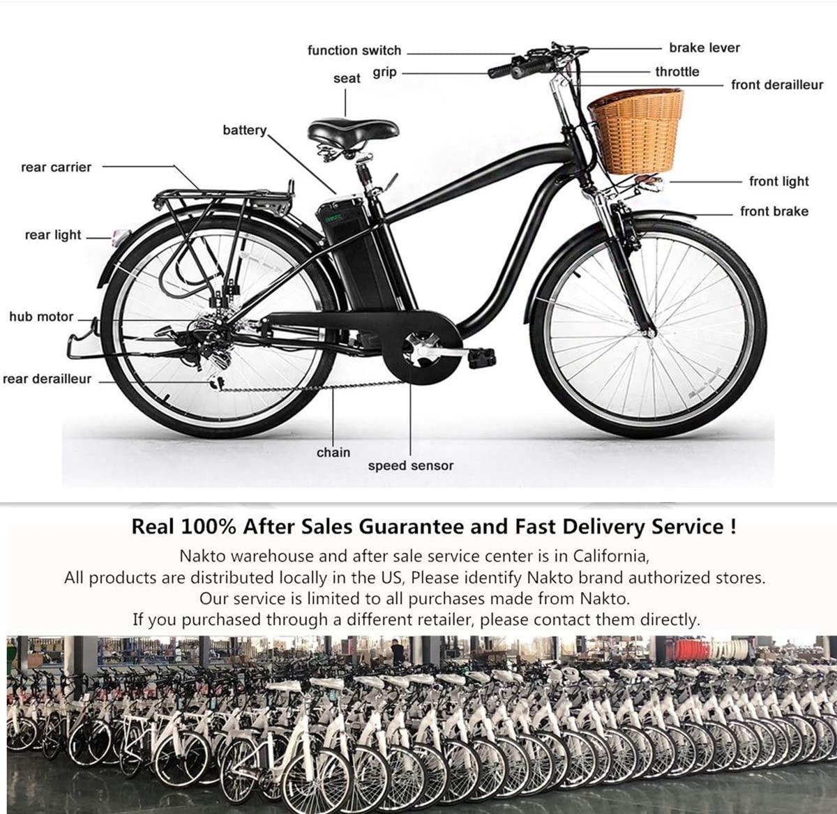 26" City Electric Bicycle Assisted Bicycle for Men with Removable 36V 10A LarCapacity Lithium Battery Ebike and Charger