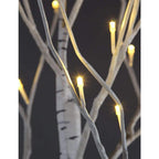 4 ft., 6 ft., 8 ft. Pre-Lit Birch Tree Warm White, Artificial Christmas Tree for Festival, Party,&amp;Christmas Decoration