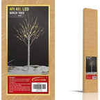 4 ft., 6 ft., 8 ft. Pre-Lit Birch Tree Warm White, Artificial Christmas Tree for Festival, Party,&amp;Christmas Decoration