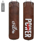 Cowhide Leather Punch Bag Punching kick Boxing Gloves Punchbag Heavy Bags MMA
