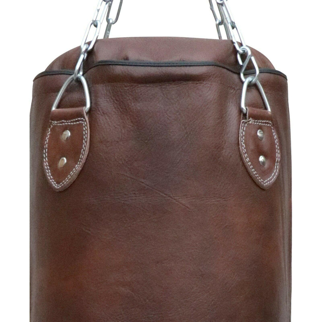 Cowhide Leather Punch Bag Punching kick Boxing Gloves Punchbag Heavy Bags MMA