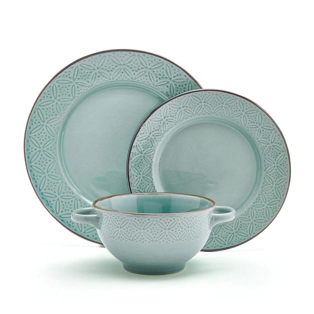 Kori Sage 12 Piece Dinnerware Set, Service for 4