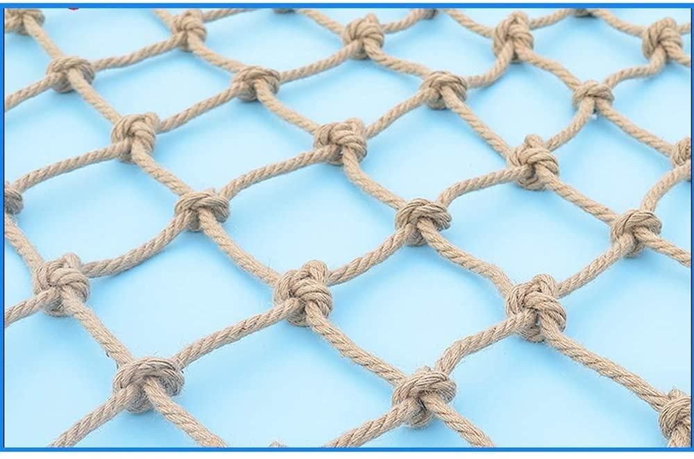 WANIAN Children Safety Hemp Rope Net - Kids Balcony Hemp Net Protection Fence Decor Climbing Woven Rope Wear-Resistant Multi-Size Optional (Size : 34M)