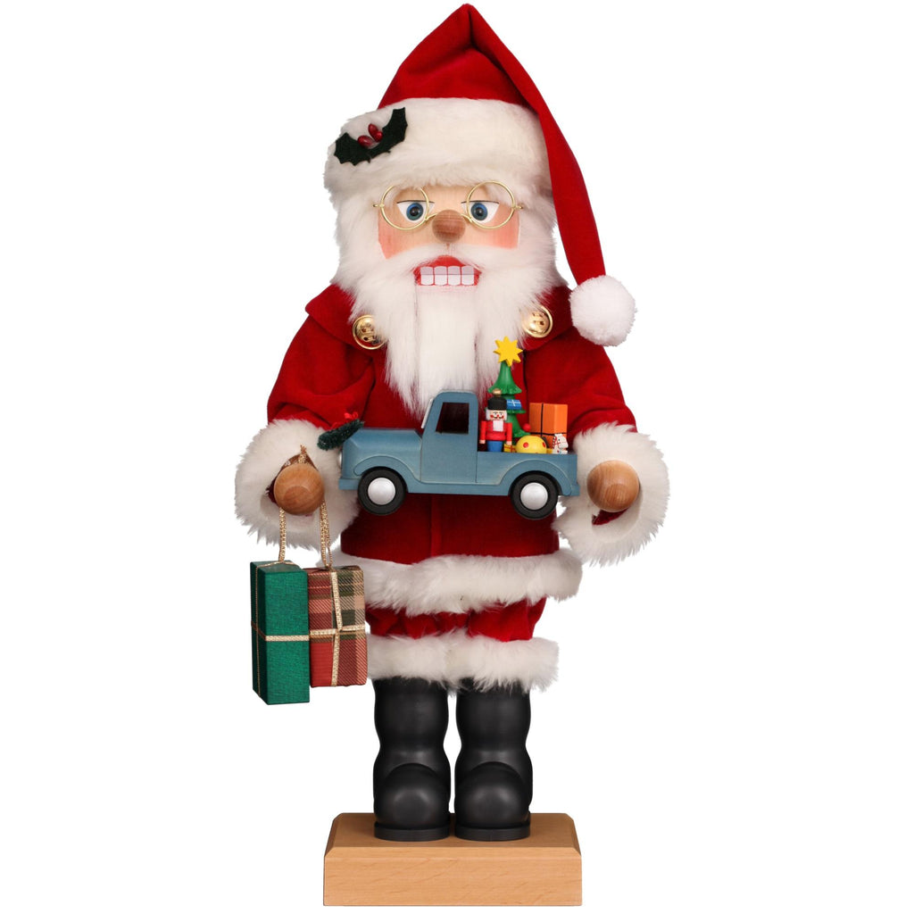 NTCRKR-SANTA WITH BLUE TRUCK AND GIFTS