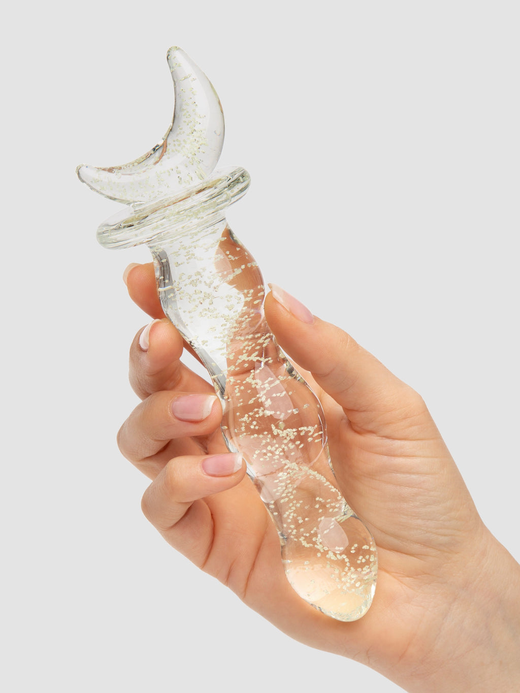 Lovehoney Sensual Glass Glow-in-the-Dark Dildo, Glow