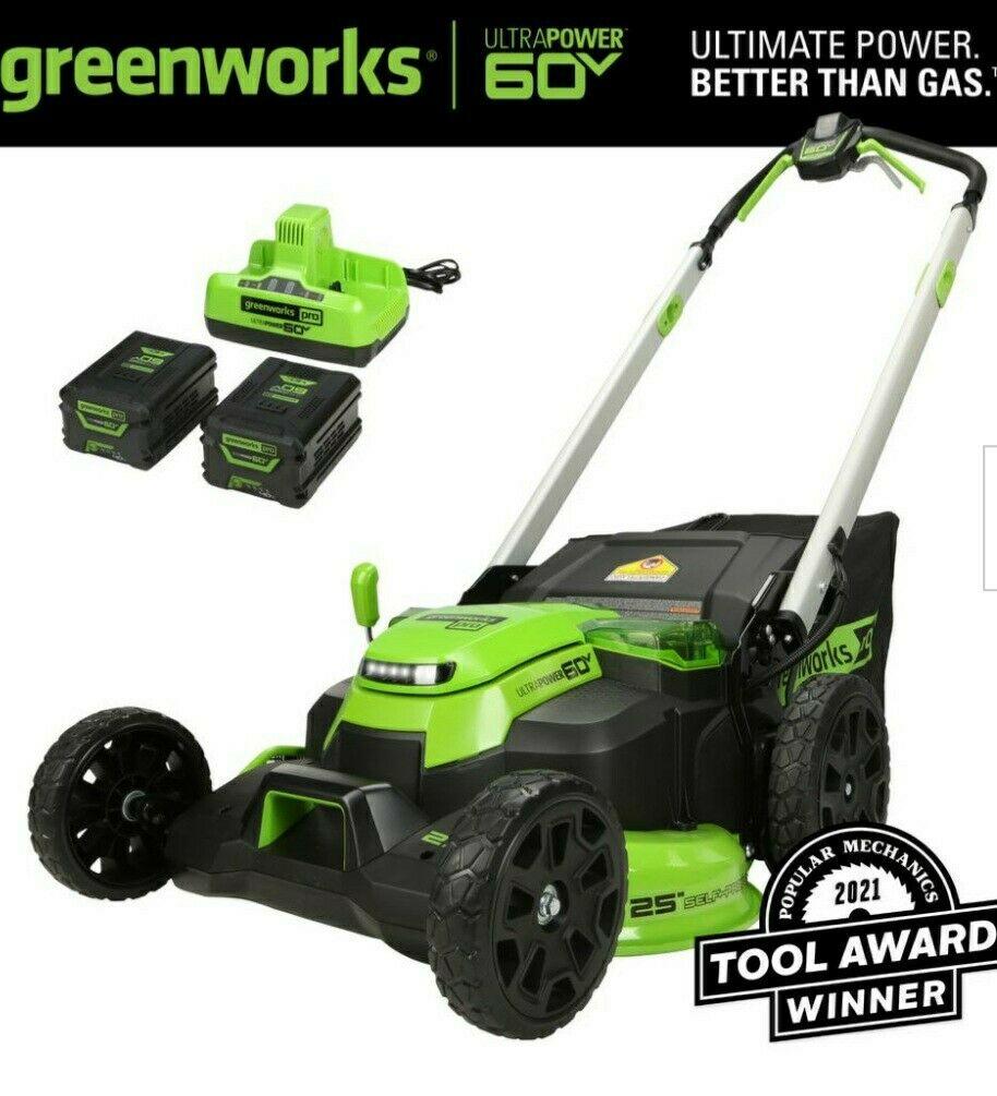 PRO 25 in. 60-Volt Cordless Battery Self Propelled Walk-Behind Lawn Mower "NIB"