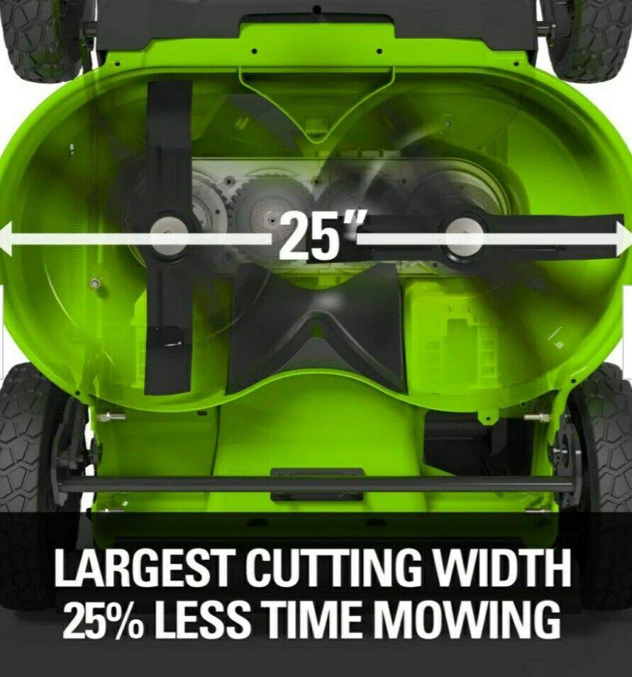 PRO 25 in. 60-Volt Cordless Battery Self Propelled Walk-Behind Lawn Mower "NIB"