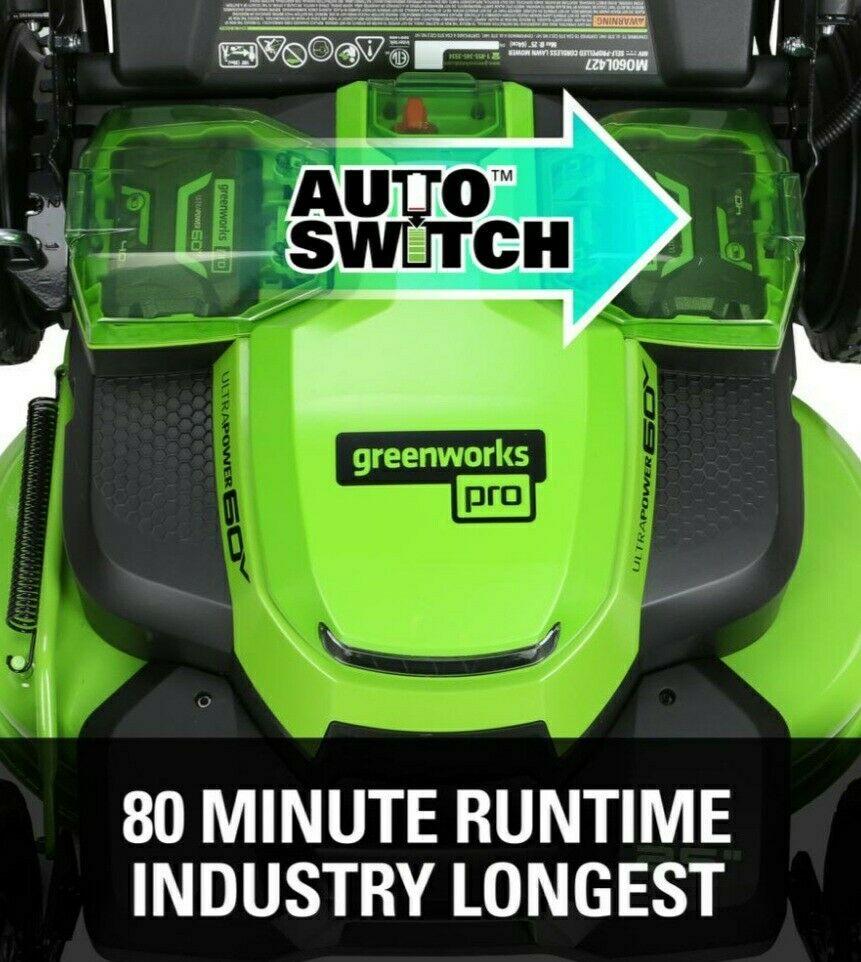 PRO 25 in. 60-Volt Cordless Battery Self Propelled Walk-Behind Lawn Mower "NIB"