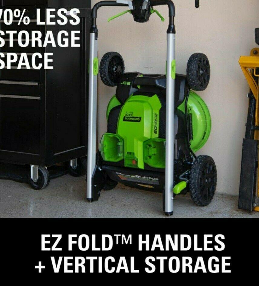 PRO 25 in. 60-Volt Cordless Battery Self Propelled Walk-Behind Lawn Mower "NIB"