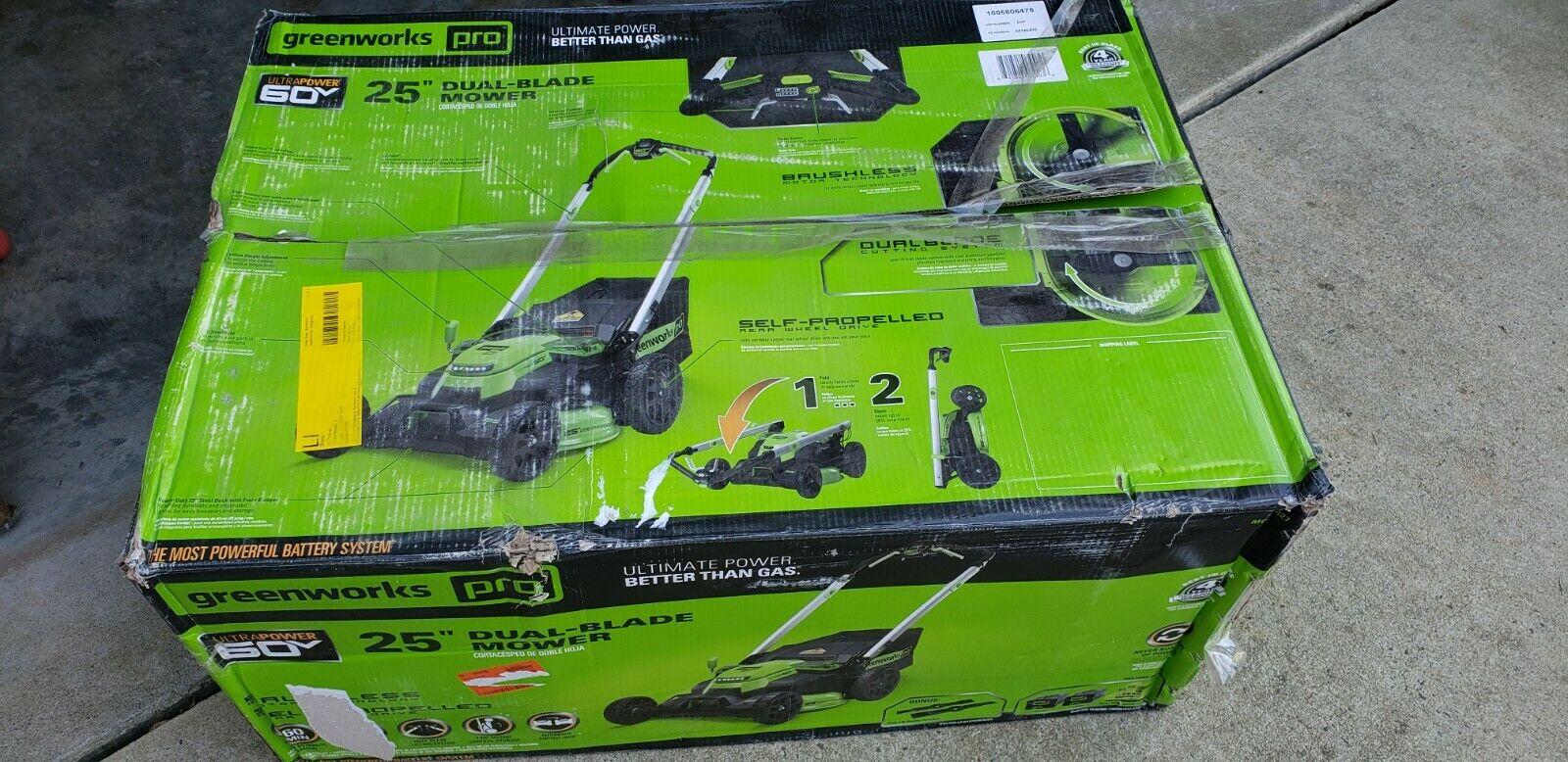 PRO 25 in. 60-Volt Cordless Battery Self Propelled Walk-Behind Lawn Mower "NIB"