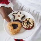 58 in. Christmas African American Dancing Mrs. Claus with Gift and Basket