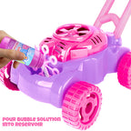 Bubble Lawn Mower for Toddlers 1-3, Bubble Machine for 1-Year-Old Girl Gifts, Toddler Outdoor Toys for 2-Year-Old Girl Birthday Gift, Push Summer Gardening Toys for Toddlers A1 2 3 +