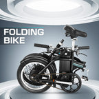 ANCHEER Folding Electric Bike, 16'' Electric Bicycles with 8Ah Removable Battery, 15-30 Mile RanPower Assist City Ebike