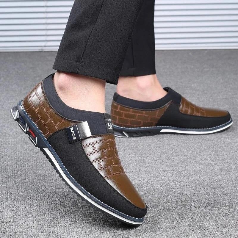 Men's Business Leather Slip On Shoes