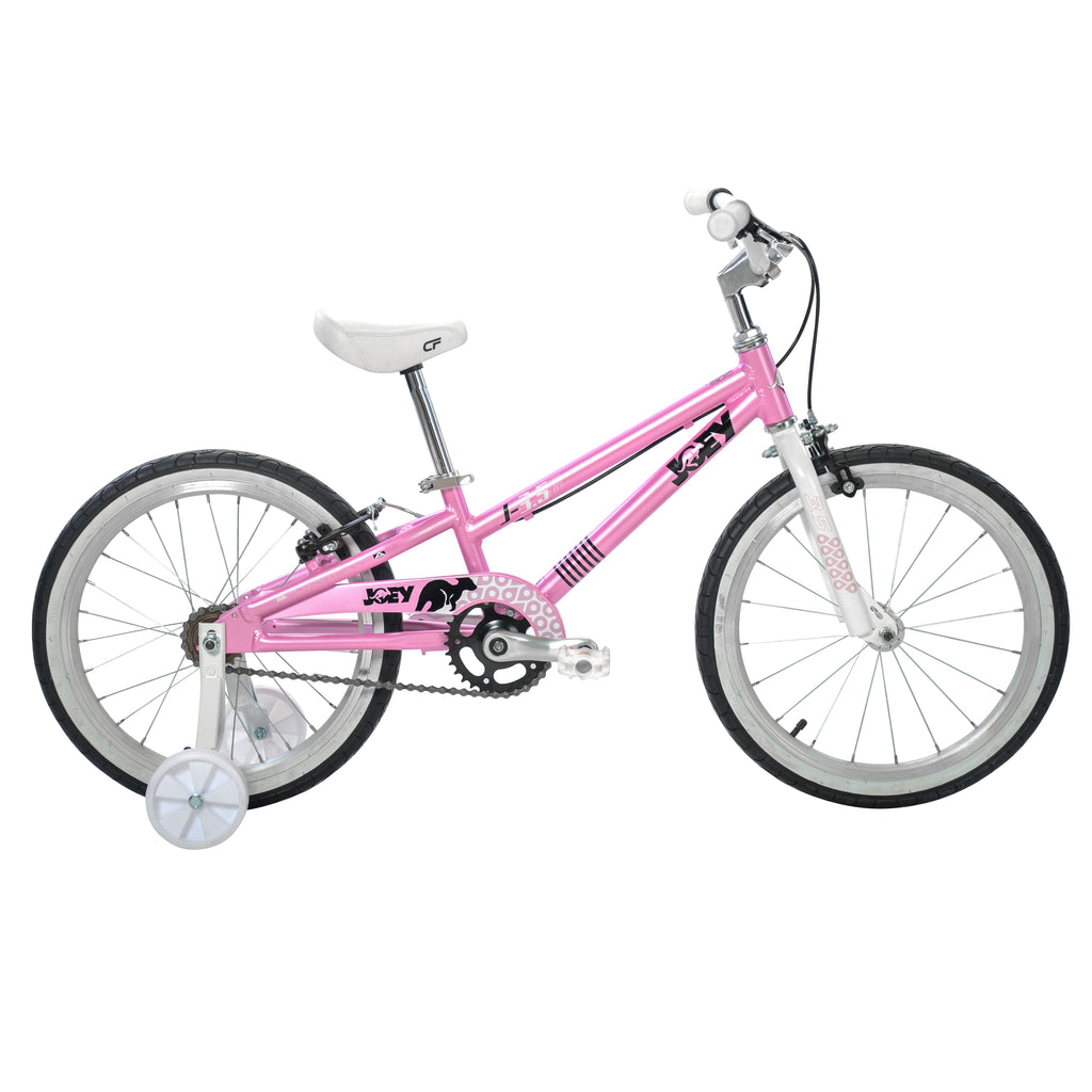 Joey 3.5 Ergonomic Kids Bicycle, For Boys or Girls, A3-6, Height 37-47 inches, in Pink