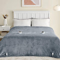 Bedsure Fleece Electric Blanket - Heated Blanket, 10 Heat Settings Heating Blanket with 10 Time Settings, 8hrs Timer Auto Shut Off, Dual Control (90×100 inches, Grey)