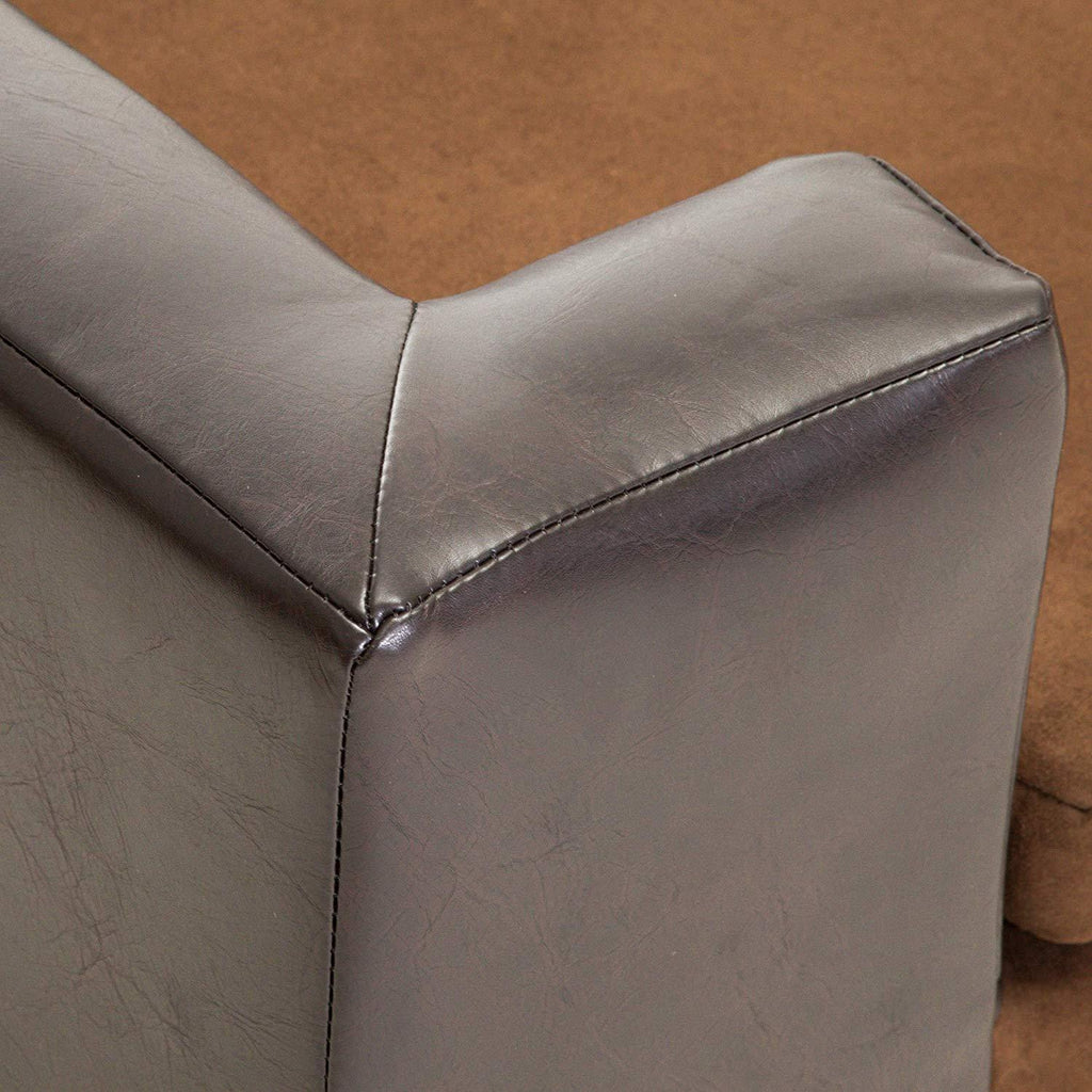 Christopher Knight Home Rover LarChocolate Brown Leather Pet Sofa Bed, 37.75 x 30.70