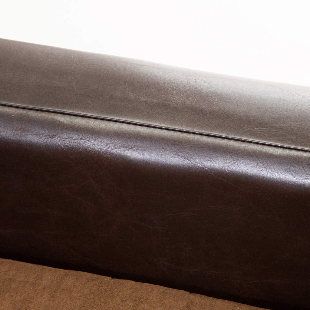 Christopher Knight Home Rover LarChocolate Brown Leather Pet Sofa Bed, 37.75 x 30.70