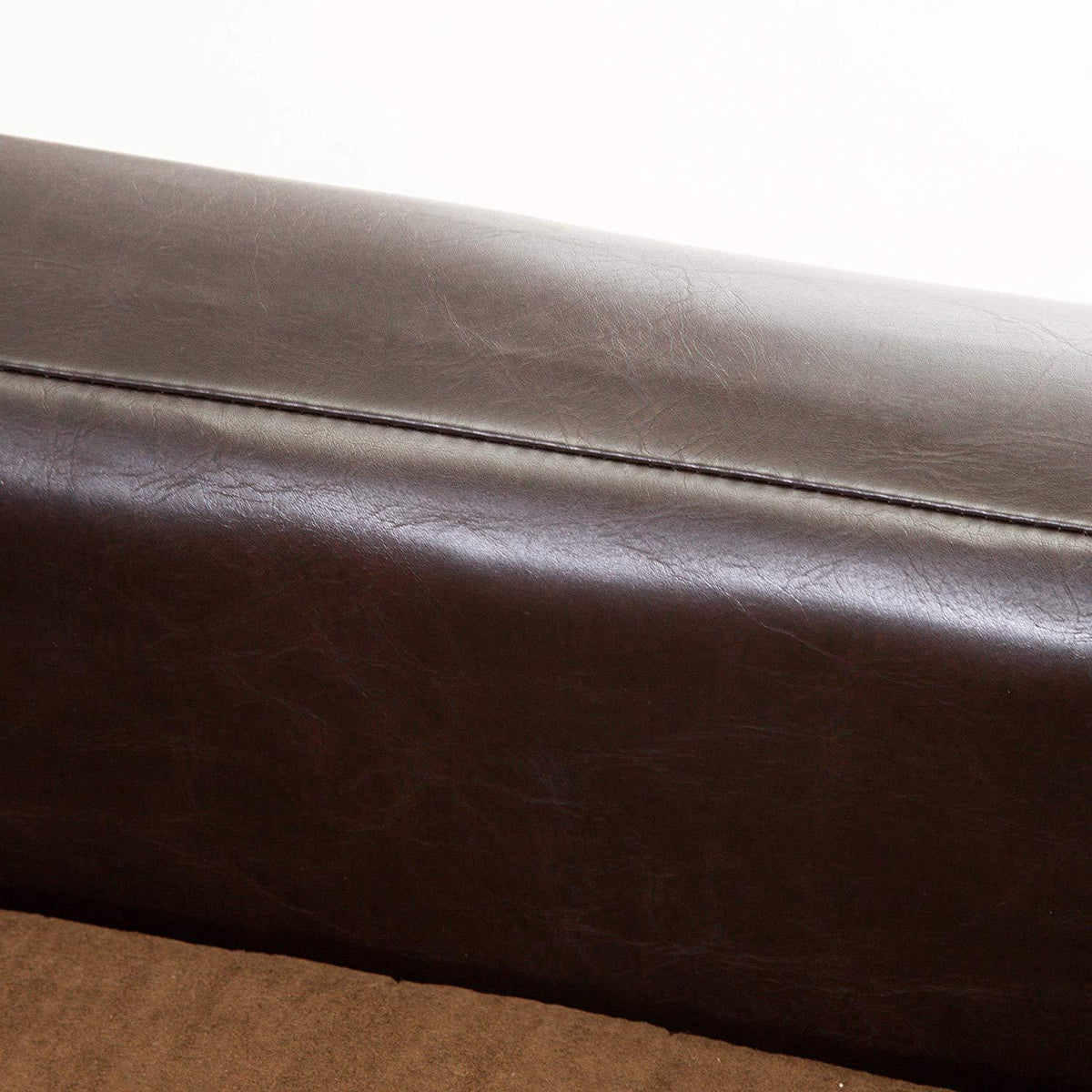 Christopher Knight Home Rover LarChocolate Brown Leather Pet Sofa Bed, 37.75 x 30.70