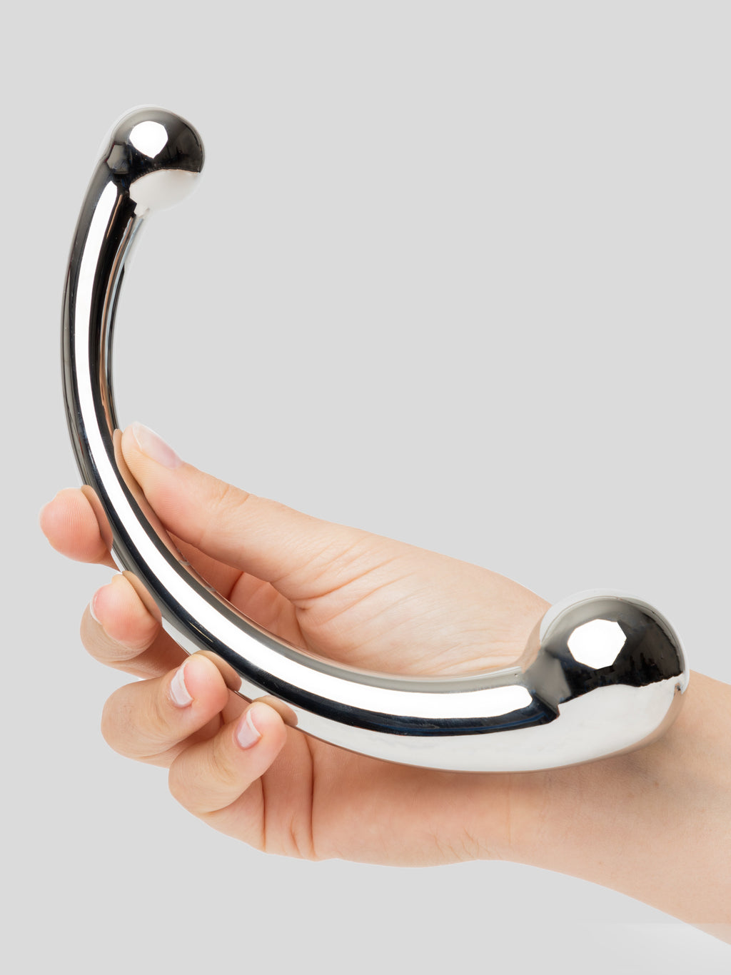 njoy Pure Wand Stainless Steel Dildo, Silver