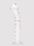 Lovehoney Spiral G-Spot Sensual Glass Dildo, Clear