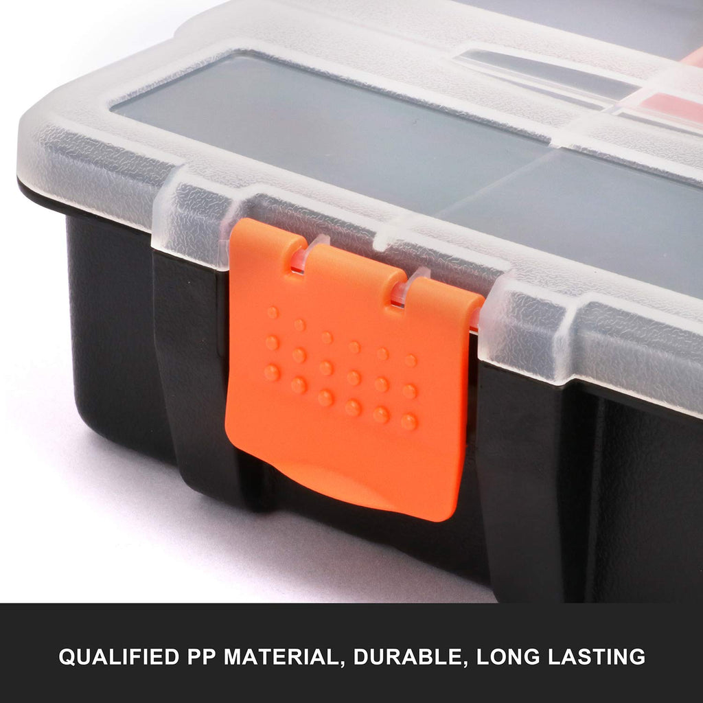 Hardware & Parts Organizers, 4 Piece Set Toolbox, Compartment Small Parts Organizer, Versatile and Durable StoraTool Box