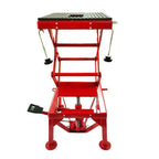 300lb Motorcycle Table Hydraulic Scissor Floor Jack  ATV Dirt Bikes Lift Table