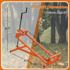 Lawn Mower Lift Jack 880Lbs Riding Mower Lift with Manual Handle and Power Tool Extension Handle Space-Saving Foldable Lawn Tractor Lift for Lawn mowers and Garden Tractors (Orange)