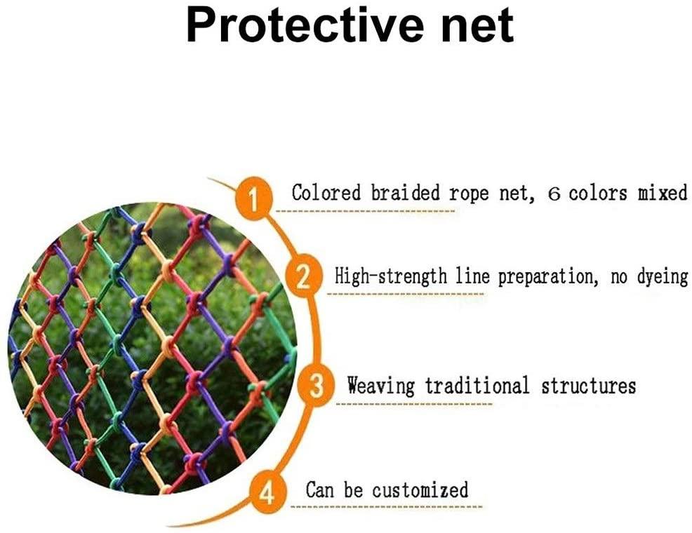Outdoor Anti-cat Net Stairs Balcony Protection Net Isolation Protection Network Amusement Park Climbing Development Training Rope Net (Size : 3x6m)