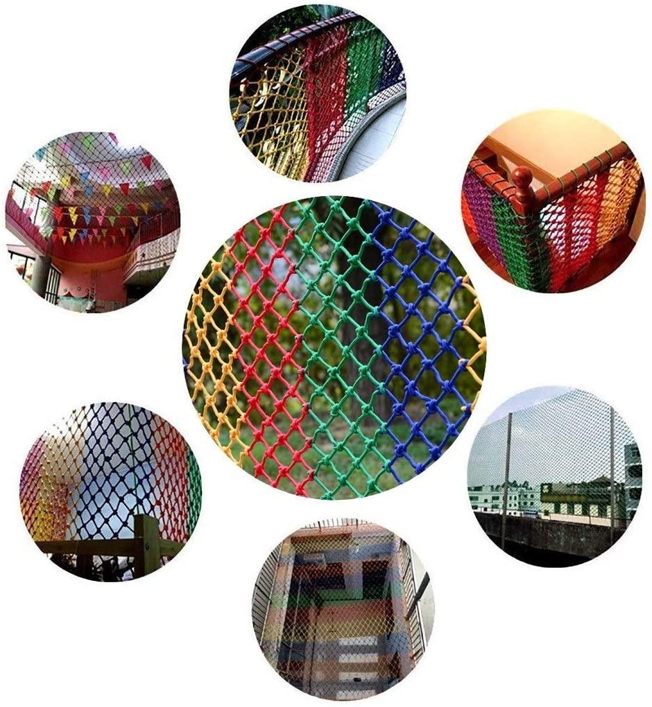 Outdoor Anti-cat Net Stairs Balcony Protection Net Isolation Protection Network Amusement Park Climbing Development Training Rope Net (Size : 3x6m)