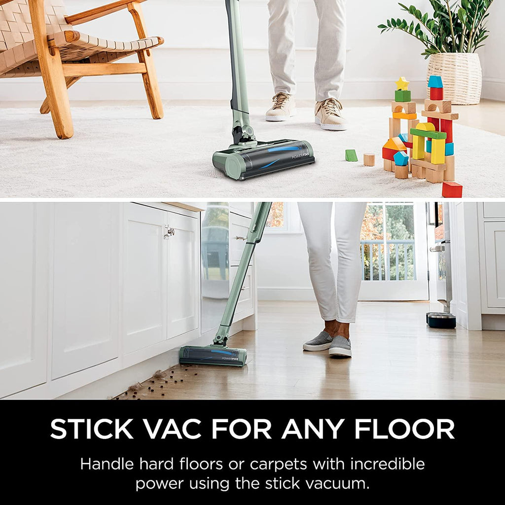 Shark WS632GNBRN WANDVAC System Ultra-Lightweight Powerful Cordless Stick Vacuum with Boost Mode, Charging Dock, Green